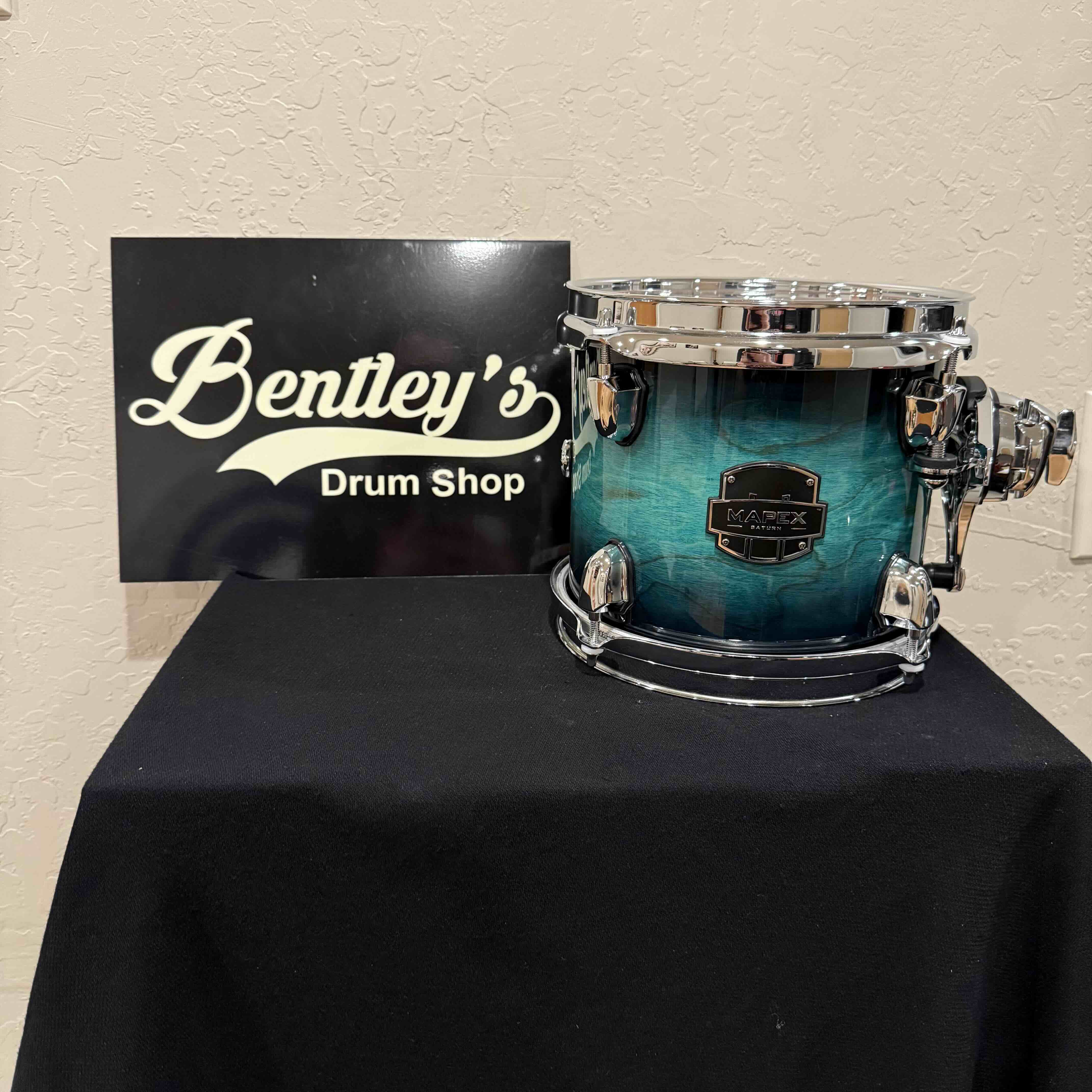~NEW!~ Mapex SRT807ZXT Saturn VI Maple/Walnut Hybrid 7x8 Rack Tom in Marine Teal Burst Gloss Lacquer